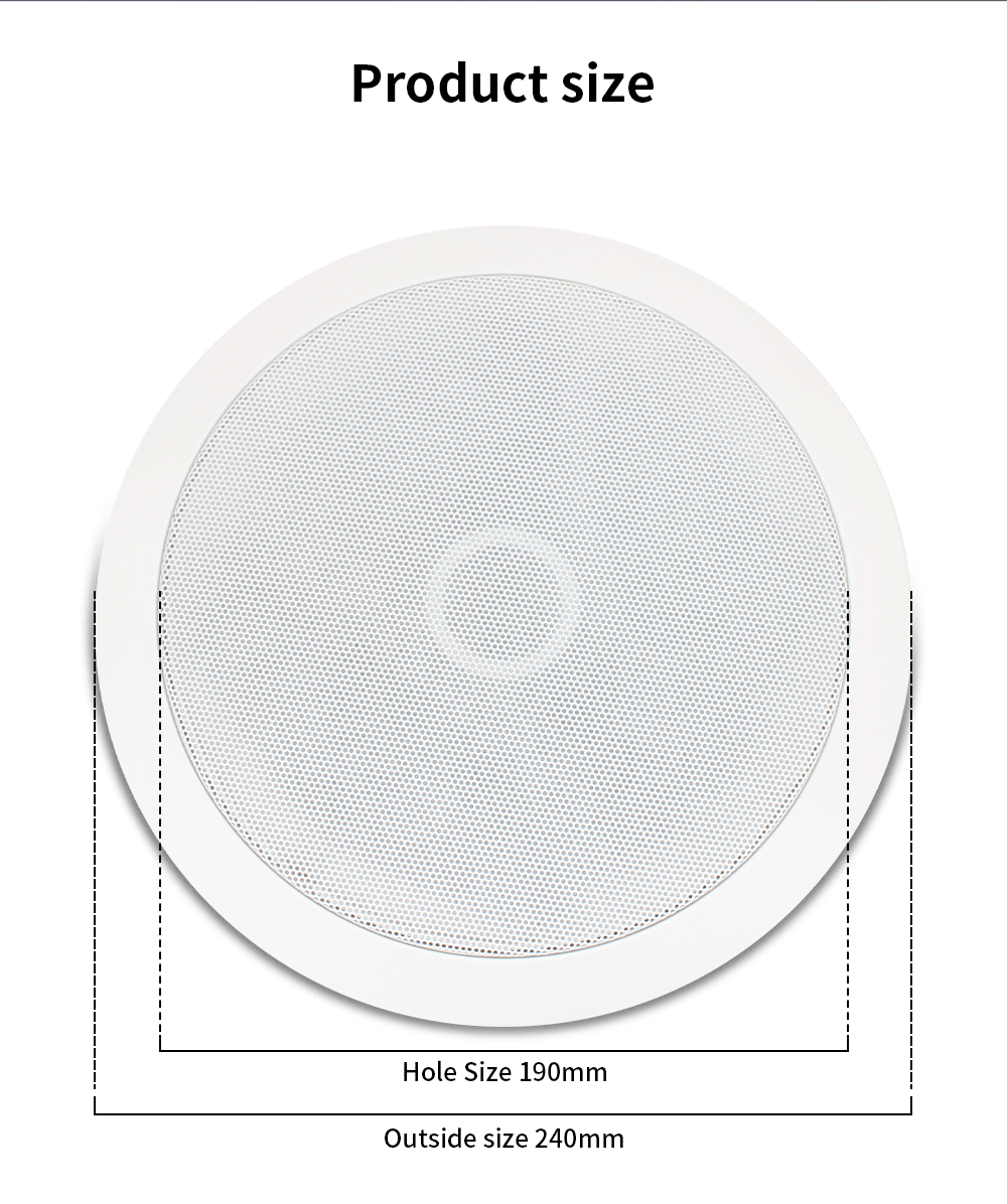 Anjielo Music speakers that can be connected to the smart central control panel