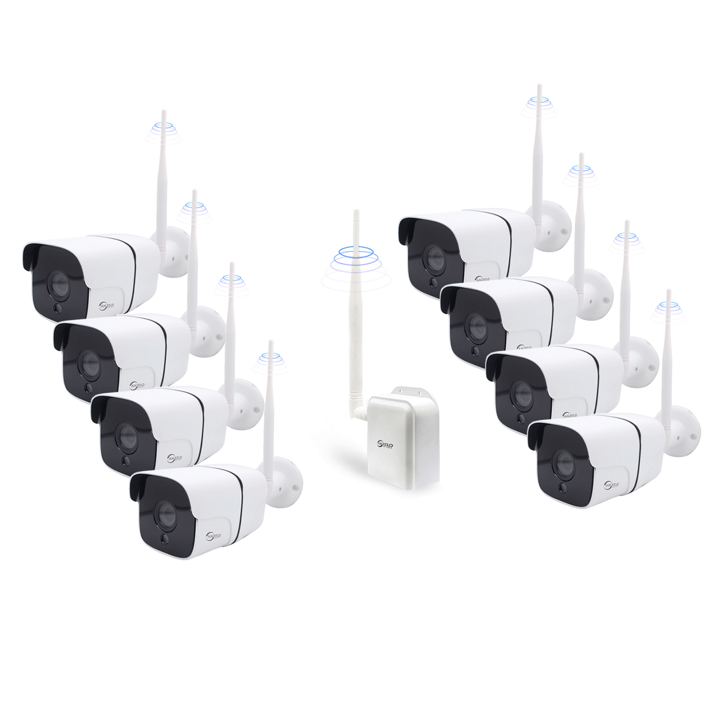 Anjielo 1000m long range night Vision WIFI camera device Smart home security and protection 2 megapixel Tuya WIFI HaLow webcam