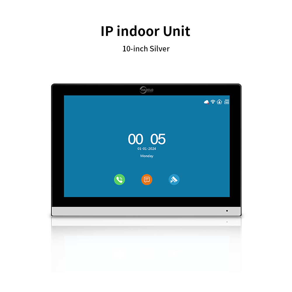 AnjieloSmart Newest Facial Recognition Video Intercom Multi-screen Display IP AI Terminal For Multi-Apartment