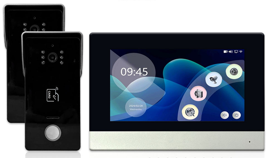Anjielo intelligent wired video intercom system real-time 1080p detection,Surveillance and anti-theft kit