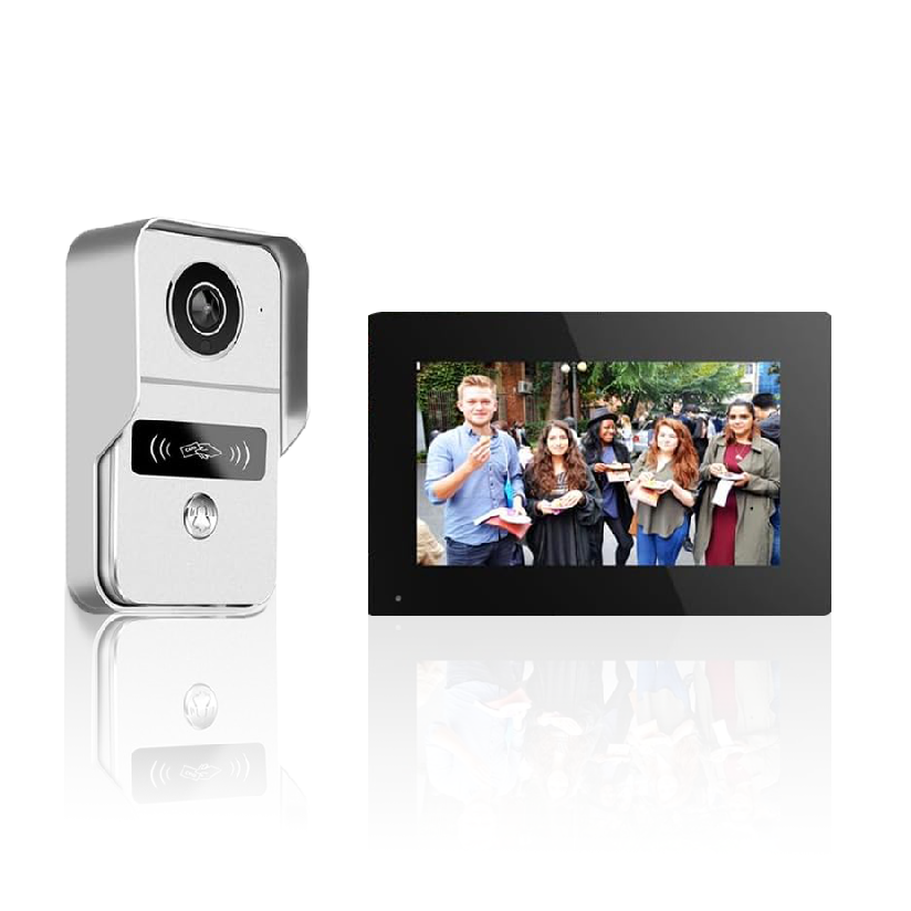Anjielo Smart TUYA Wired Video Doorbell Apartment Intercom Touch Monitor System, 1080P for Home Security WiFi Smart Home Video Intercom Door Phone Kit