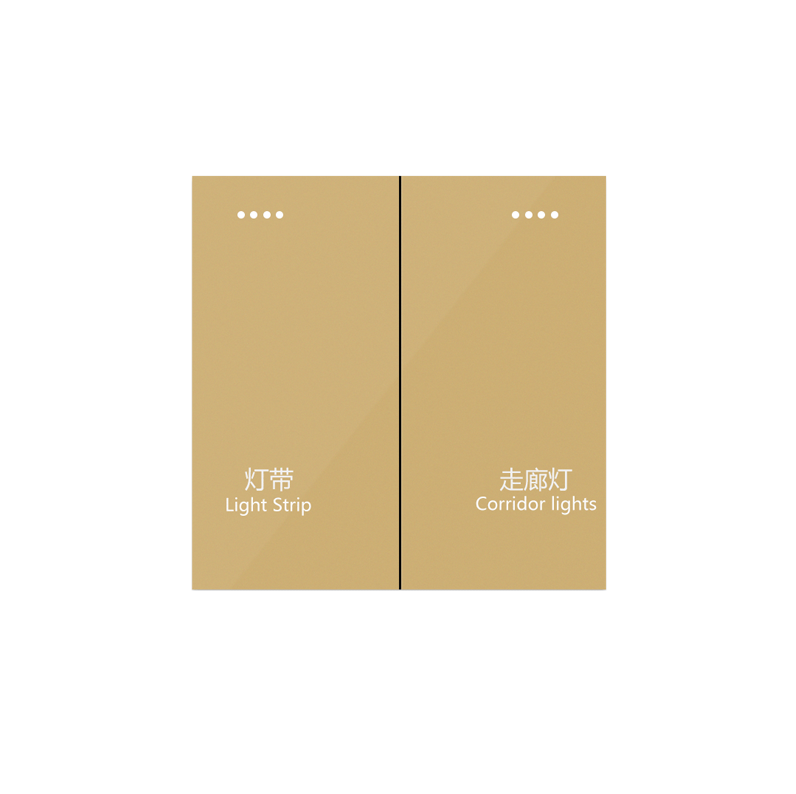 Anjielo smart two-button switch supports Zigbee capacitive touch multi-device linkage scenarios