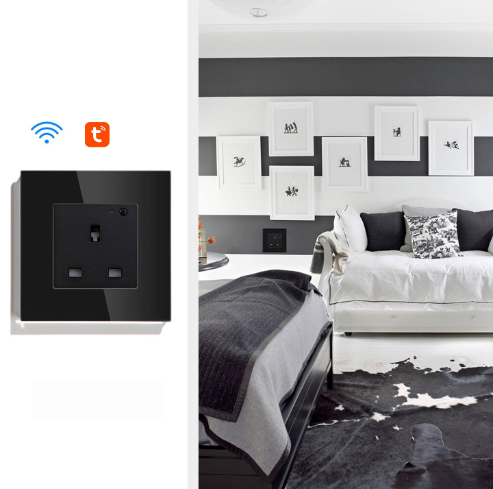 Anjielo No Hub Required Smart Socket Works with Alexa and Google Home In-Wall Socket
