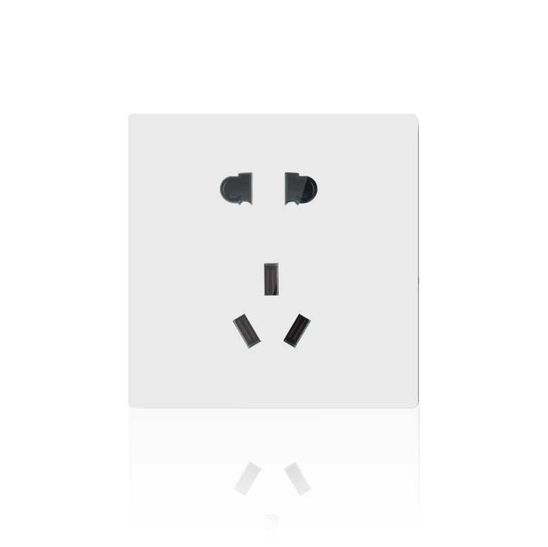 Anjielo smart five-hole socket ZigBee 3.0 wireless connection PC flame retardant material zero-live wire five-hole socket