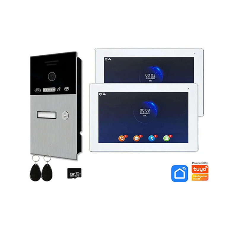 Anjielo Smart Tuya 7 Inch Wired Doorbell with Touch Screen Support IP Camera and Card Unlock