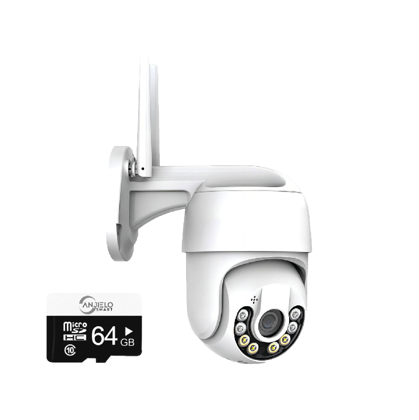 Anjielo Smart WIFI 3MP Full Color Night Vision Tuya App Remote Control Home Security Protection IP Camera Outdoor Video Surveillance