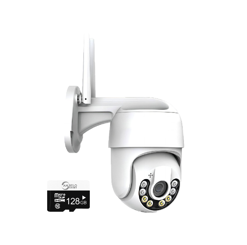 Anjielo Smart WIFI 3MP Full Color Night Vision Tuya App Remote Control Home Security Protection IP Camera Outdoor Video Surveillance
