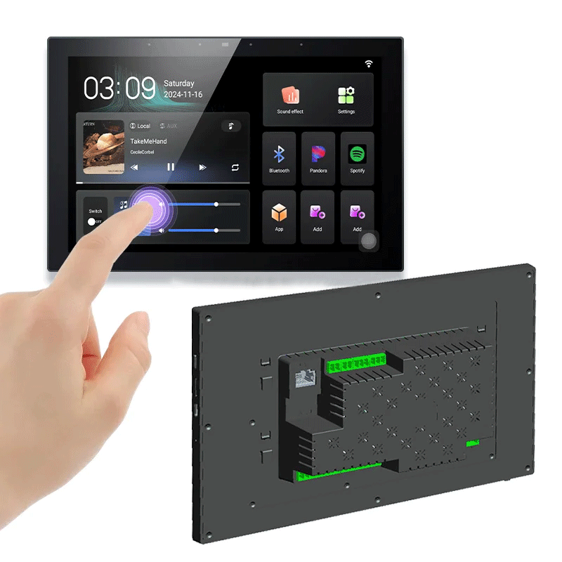 Anjielo 10 Inch Smart Home Touch Control Panel Zigbee Tuya Wifi Wall Amplifier Built in Zigbee Gateway Support Remote Control