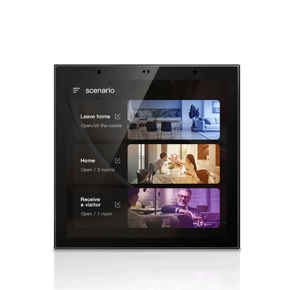 Anjielo 4-inch IPS high-definition resolution display with capacitive full-screen touch and intelligent control. Smart home full-house intelligent central control panel.