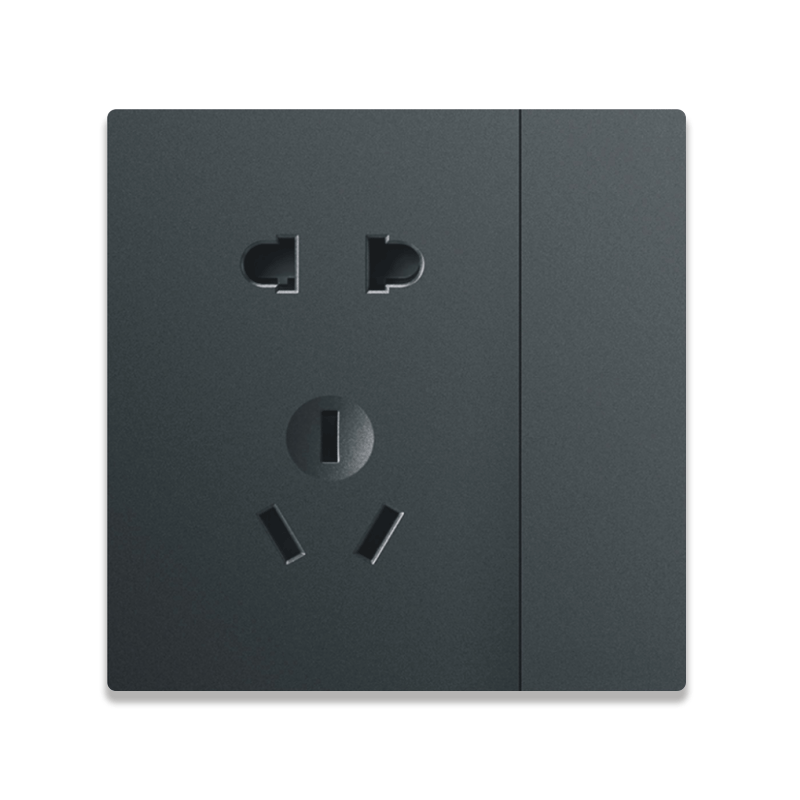 Anjielo five-hole socket with button supports zigbee3.0 zero-live wire PC flame retardant material smart socket