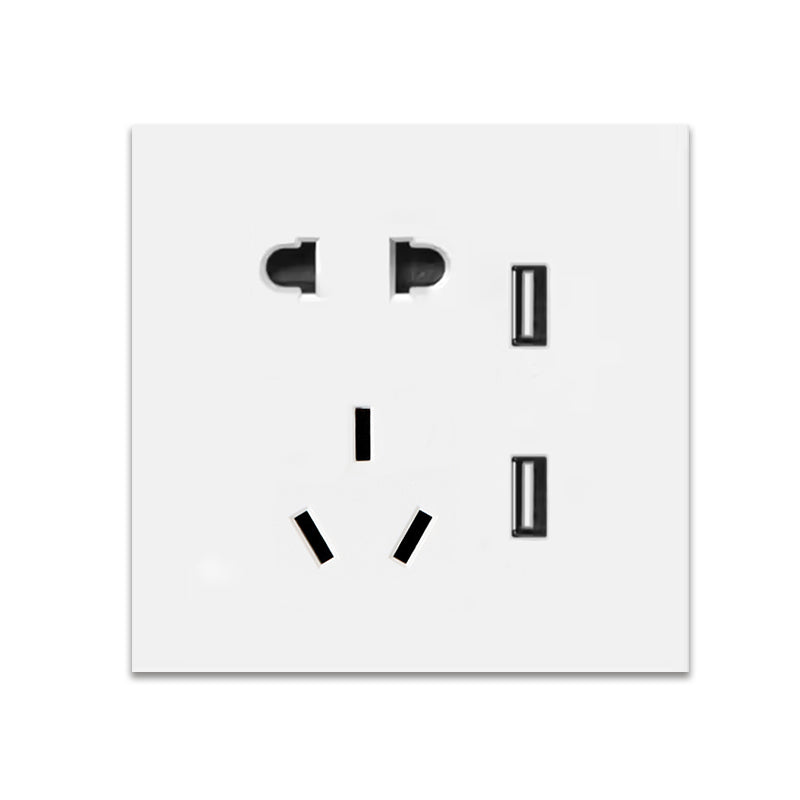 Anjielo socket 5 holes 220V + USB 5V/2.1A 5V/2A zero live wire PC flame retardant material ZigBee 3.0 wireless connection