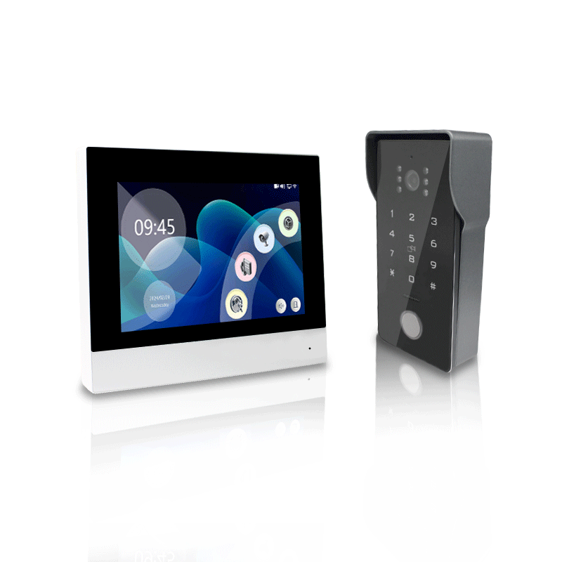 Anjielo Smart 2 Wire Wireless Video Intercom System 7" IPS LCD Screen RFID Unlock Tuya Smart Wifi Video Doorbell 1080P