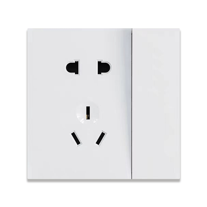 Anjielo five-hole socket with button supports zigbee3.0 zero-live wire PC flame retardant material smart socket