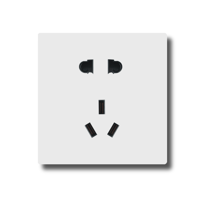 Anjielo smart five-hole socket ZigBee 3.0 wireless connection PC flame retardant material zero-live wire five-hole socket