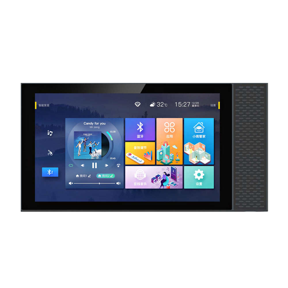 Anjielo 6.8-inch high-definition large-screen smart home control center with voice interaction scene linkage and environmental monitoring intelligent control panel