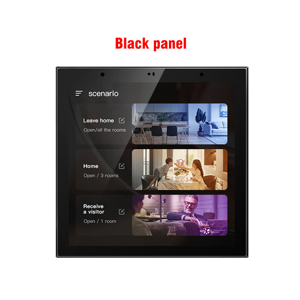 AnjieloSmart 4-inch IPS high-definition resolution display with capacitive full-screen touch and intelligent control. Smart home full-house intelligent central control panel.