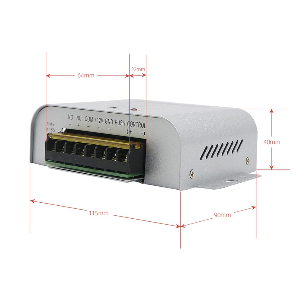 Anjielo Door Access System Electric Power Supply Control AC 100-260V DC 12V 3A Miniature Power/Electric Lock Power/Access Control System