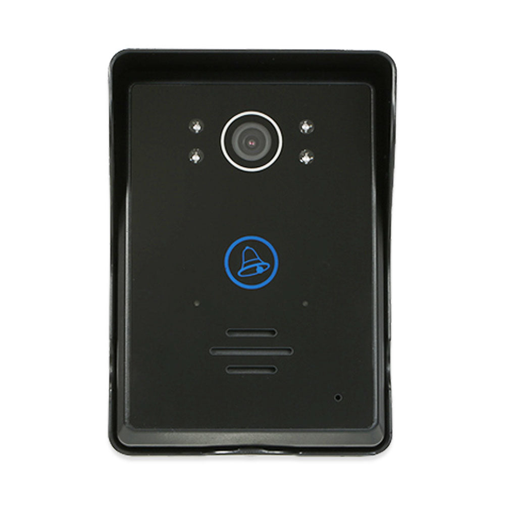 Anjielo 2.4GHz Wireless 7 Inch Touch Button Video Door Access System Video Door Phone Intercom Unlock Home Security