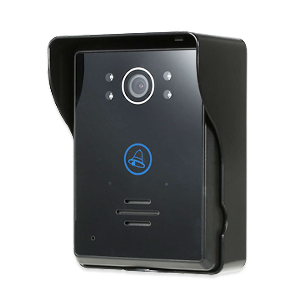 Anjielo 2.4GHz Wireless 7 Inch Touch Button Video Door Access System Video Door Phone Intercom Unlock Home Security
