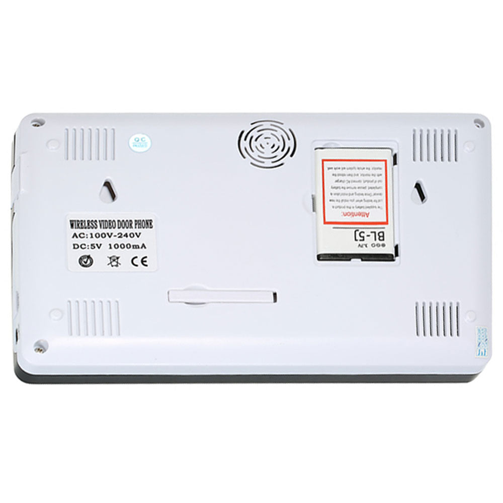 Anjielo 2.4GHz Wireless 7 Inch Touch Button Video Door Access System Video Door Phone Intercom Unlock Home Security