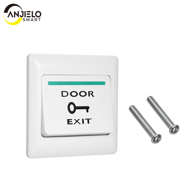 Anjielo Door Exit Button Release Switch Automatic Recovery Access Control System Normal Open Signal