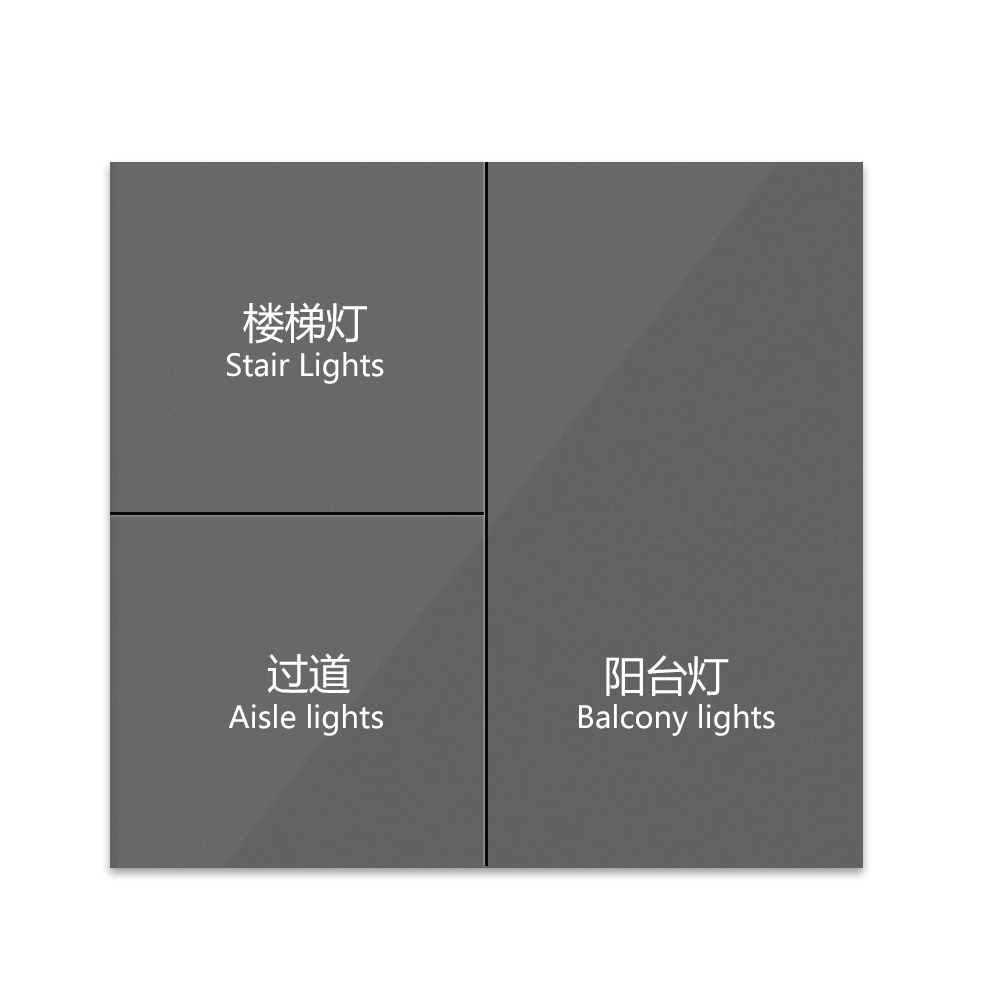Anjielo compatible with Domotica remote automation control zero fire three button switch LCD touch WIFI and Homekit