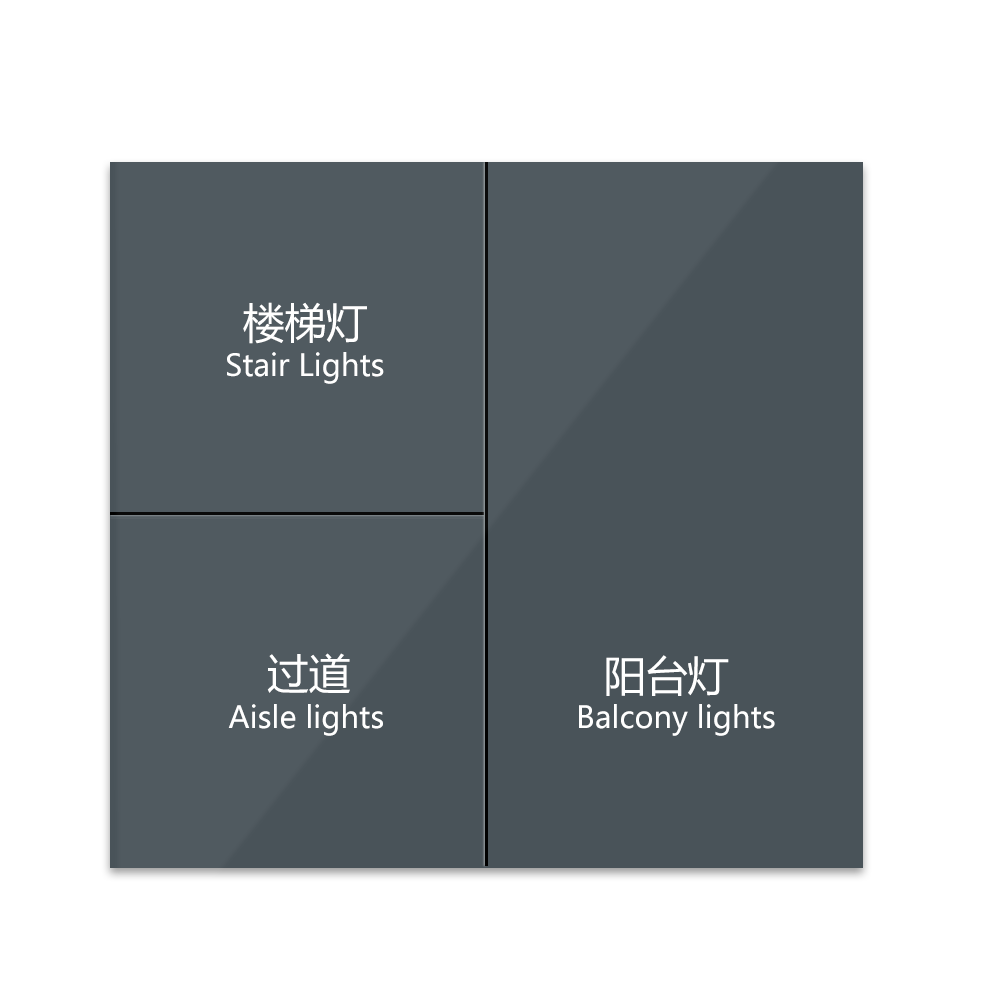 Anjielo compatible with Domotica remote automation control zero fire three button switch LCD touch WIFI and Homekit