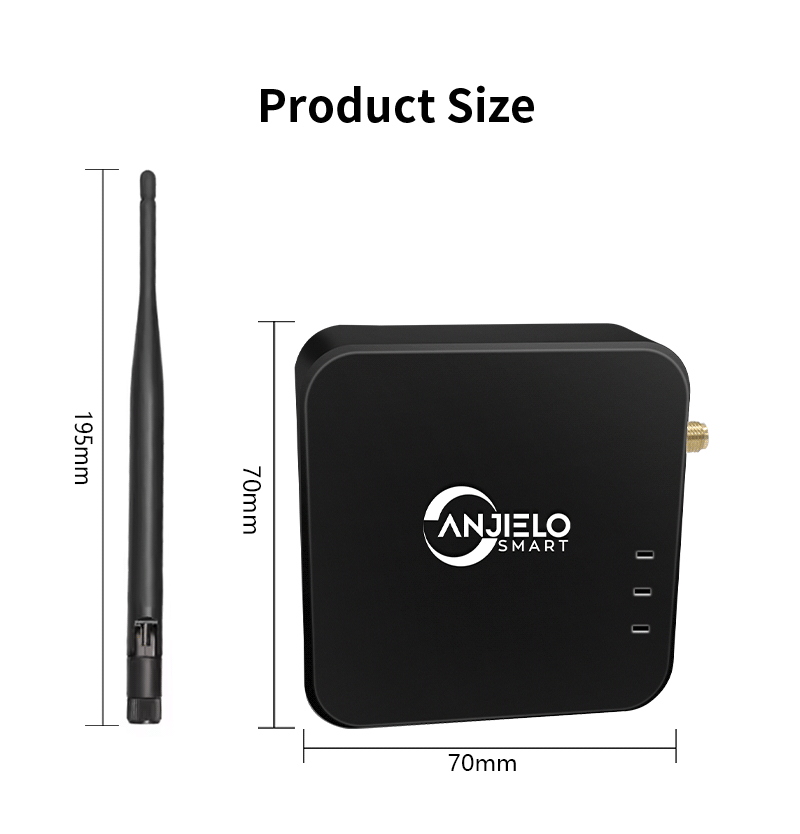 Anjielo 2025 two-piece WIFI HaLow bridge kit wireless access point outdoor maximum distance 1000 meters