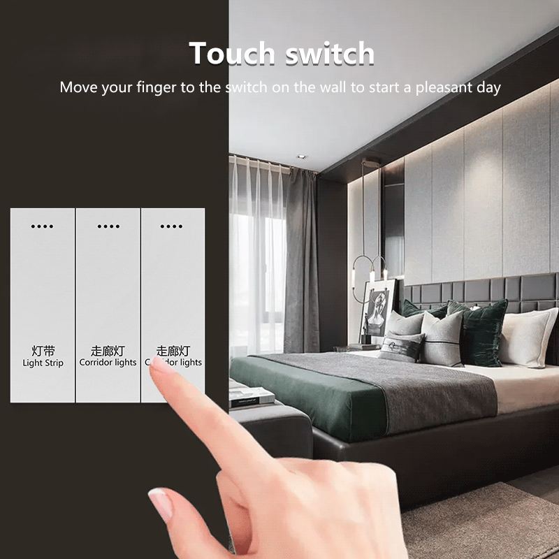 Anjielo built-in signal amplifier Zigbee3.0 gateway direct connection capacitive multi-touch design smart home relay switch