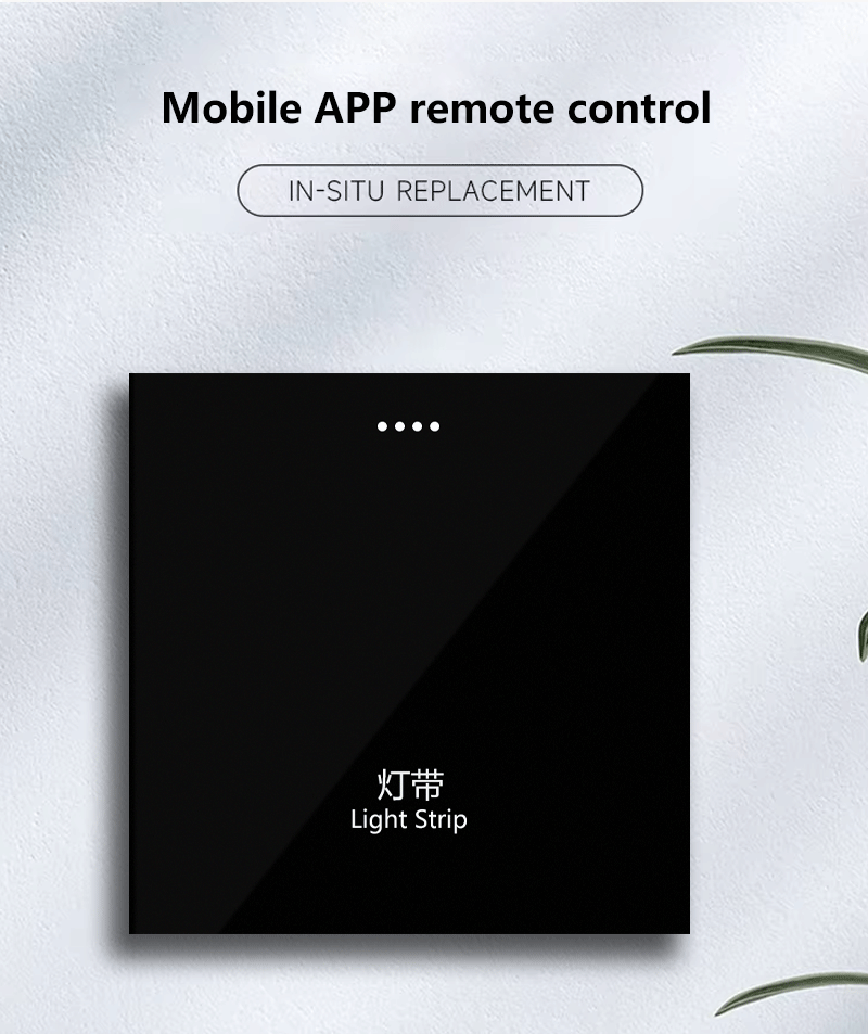 Anjielo Tuya smart ZigBee zero-fire single-button touch switch links home scene intelligence