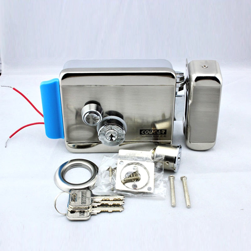 Anjielo stainless steel electric lock smart door lock that supports doorbell video intercom system doorbell