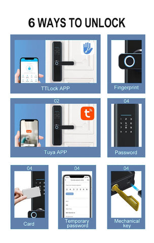 Anjielo smart aluminum alloy door lock with fingerprint recognition password suitable for hotel and home security protection