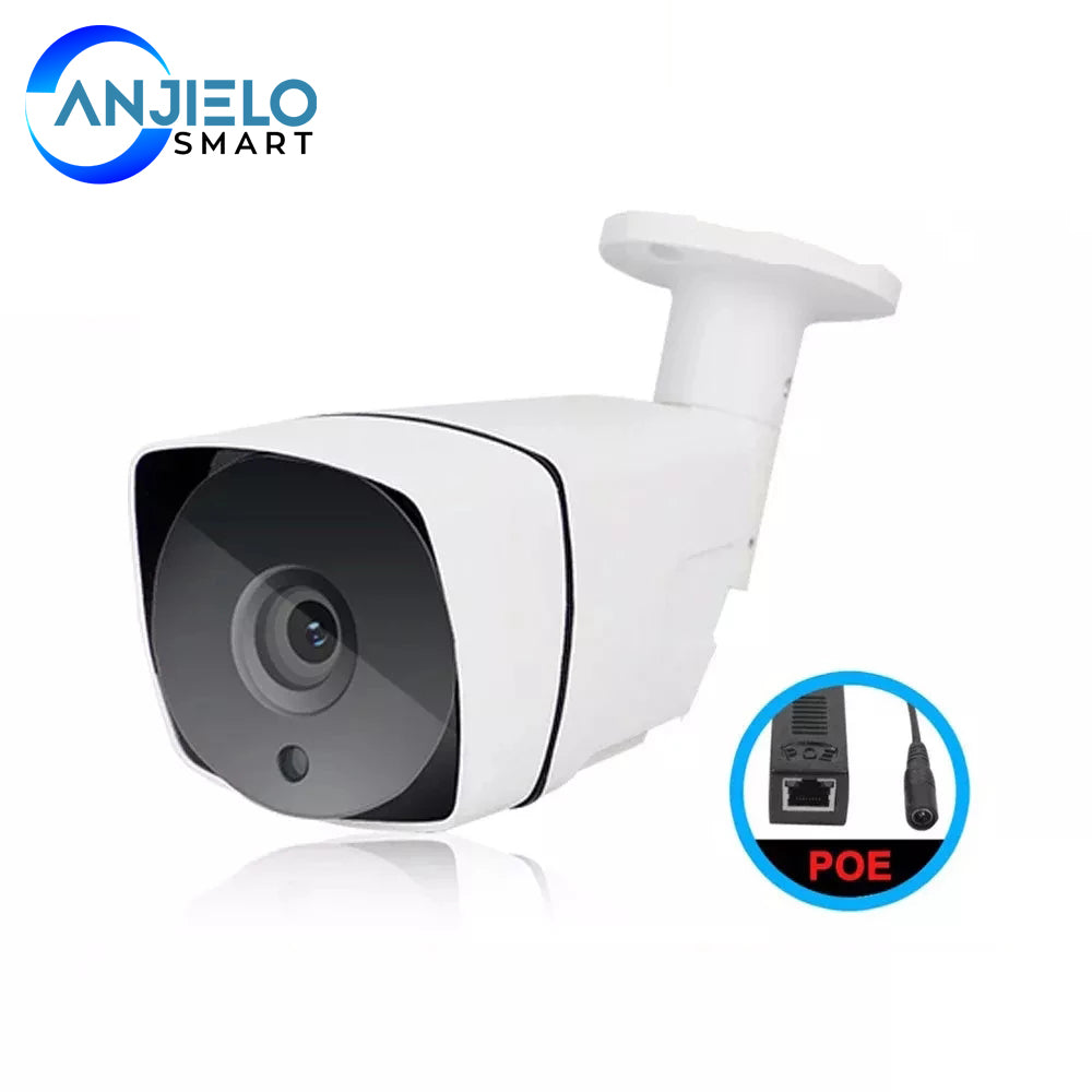 Anjielo HD 1080P 2MP IP Camera with POE Night Vision Equipment Waterproof Outdoor HD Surveillance Security Camera