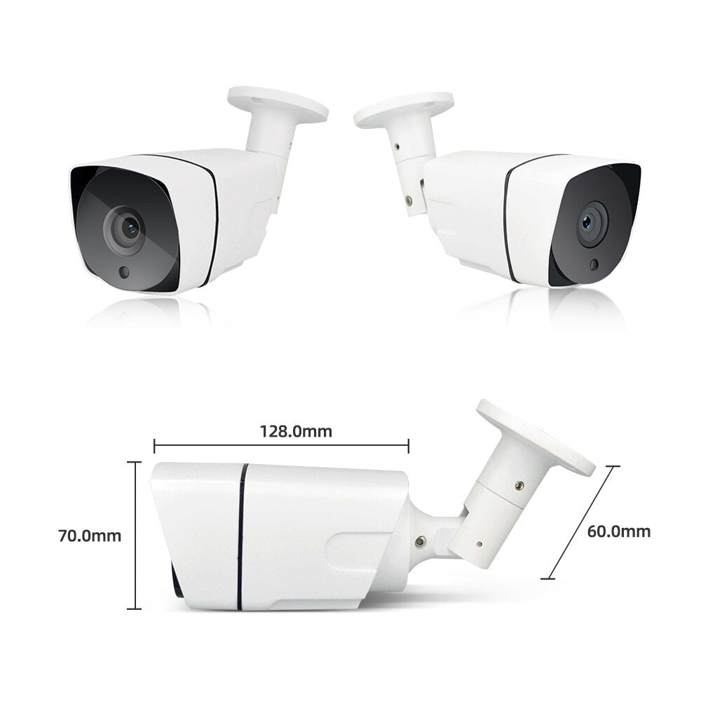 Anjielo HD 1080P 2MP IP Camera with POE Night Vision Equipment Waterproof Outdoor HD Surveillance Security Camera