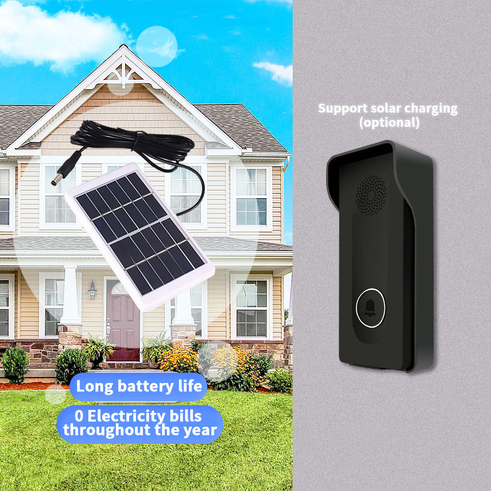 Anjielo Wireless intercom doorbell No wiring required Built-in wireless signal Two-way intercom One-touch remote unlocking