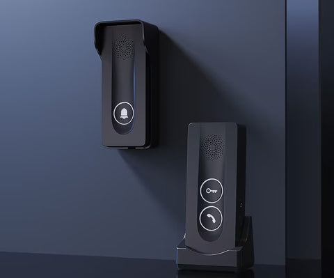 Anjielo Wireless intercom doorbell No wiring required Built-in wireless signal Two-way intercom One-touch remote unlocking