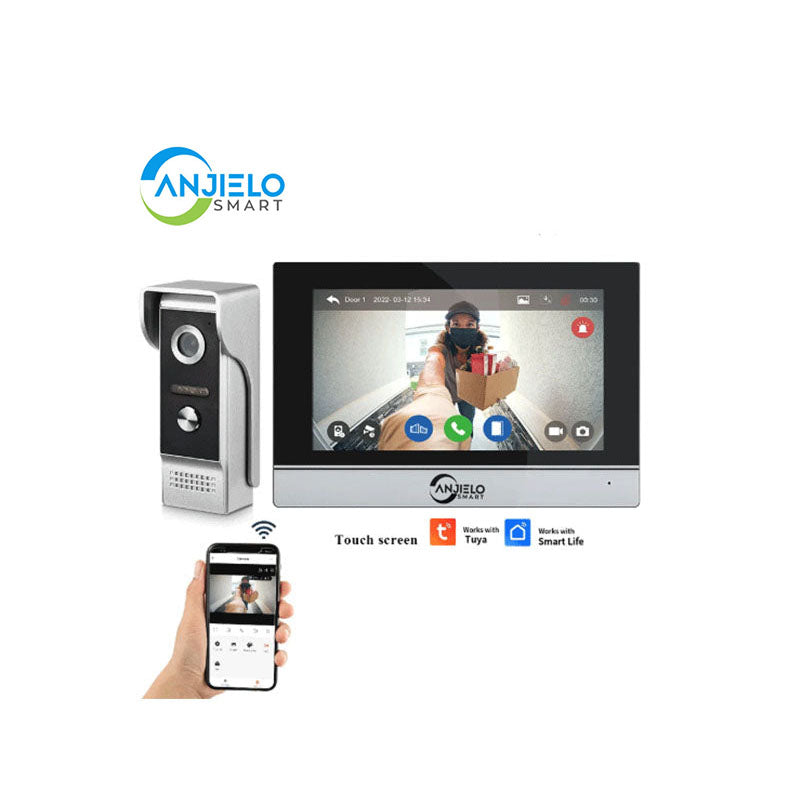 Anjielo Tuya Smart Video Intercom 1080P Security Wi-Fi Doorbell IP Camera with Motion Detection