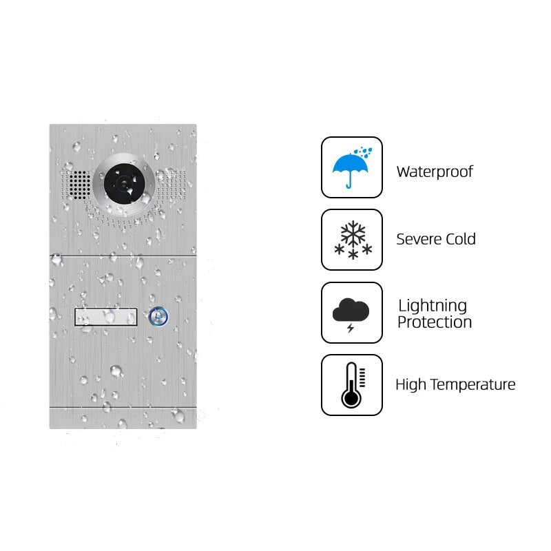 Anjielo smart 7 inch touch screen WiFi IP protection home security video intercom system