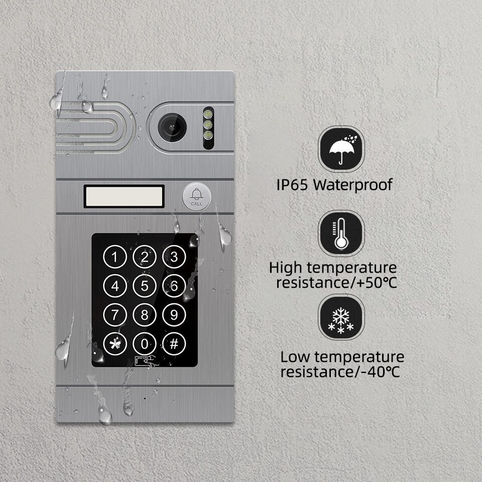Anjielo 7-inch Tuya Smart Mobile App Wifi Home Intercom System Video Doorbell 1080P Screen Support Electric Lock Remote Control