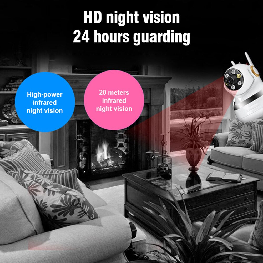 Anjielo 1080P Wireless HD Surveillance Camera APP Remote View Real-time Monitoring Home Security Monitoring System
