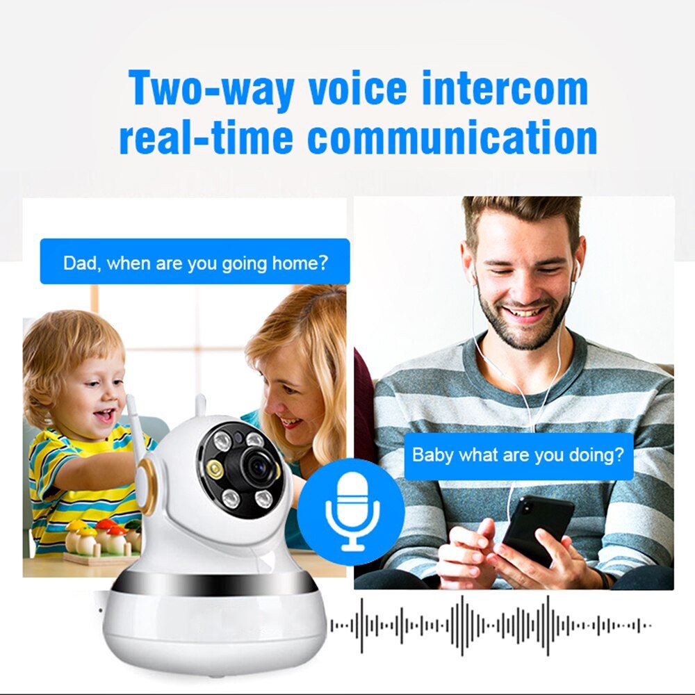 Anjielo 1080P Wireless HD Surveillance Camera APP Remote View Real-time Monitoring Home Security Monitoring System