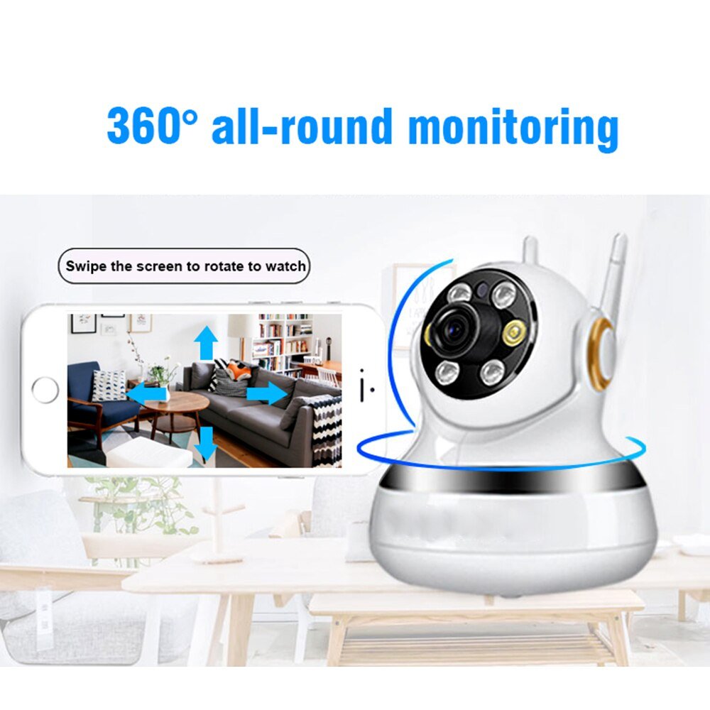 Anjielo 1080P Wireless HD Surveillance Camera APP Remote View Real-time Monitoring Home Security Monitoring System