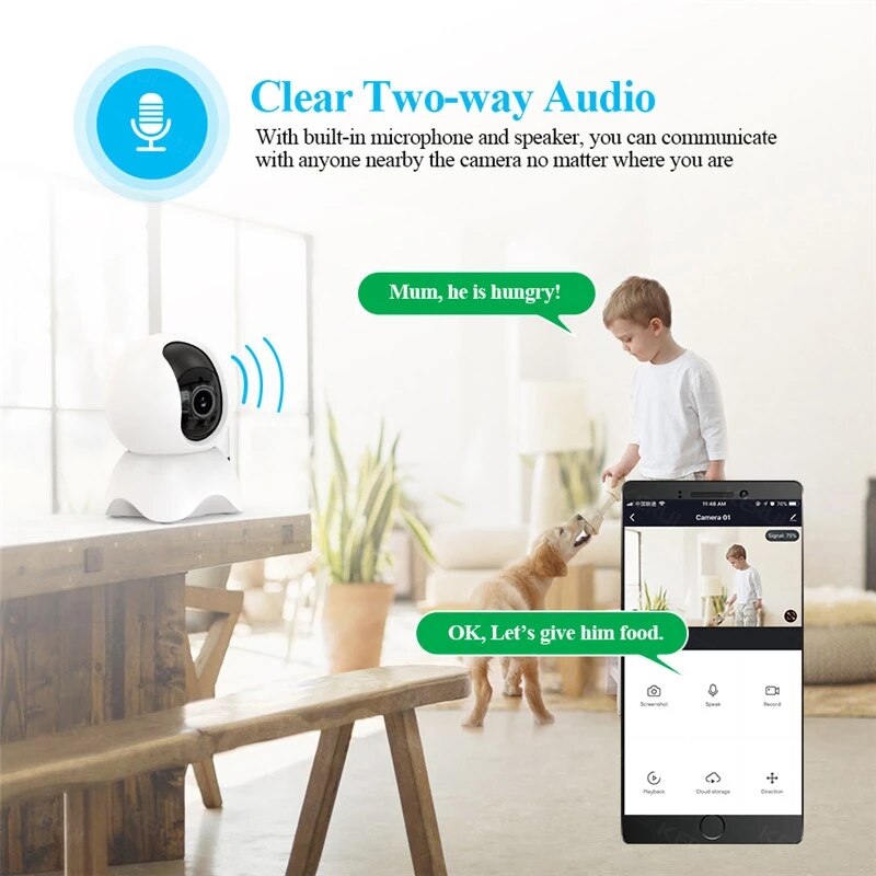 Anjielo WIFI Mini Monitor Camera Protection Security Video Surveillance Tuya Smart Camera Indoor IP Camera