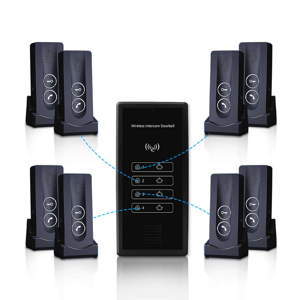 Anjielo intelligent wireless signal two-way intercom Type-c interface charging up to 500 meters far strong penetration wireless video intercom kit