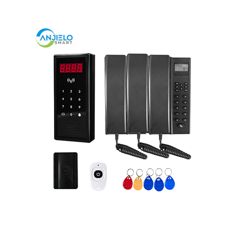 Anjielo two-way intercom wireless unlocking convenient support up to 9999 users wireless video intercom system