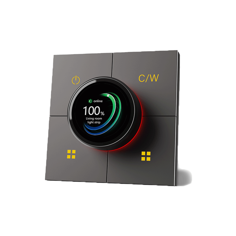 Anjielo 86 wall-mounted concealed structure smart home interconnection remote app controlled X3 composite dimming knob switch