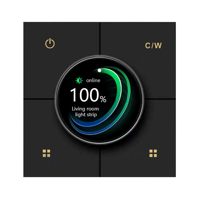 Anjielo 86 wall-mounted concealed structure smart home interconnection remote app controlled X3 composite dimming knob switch