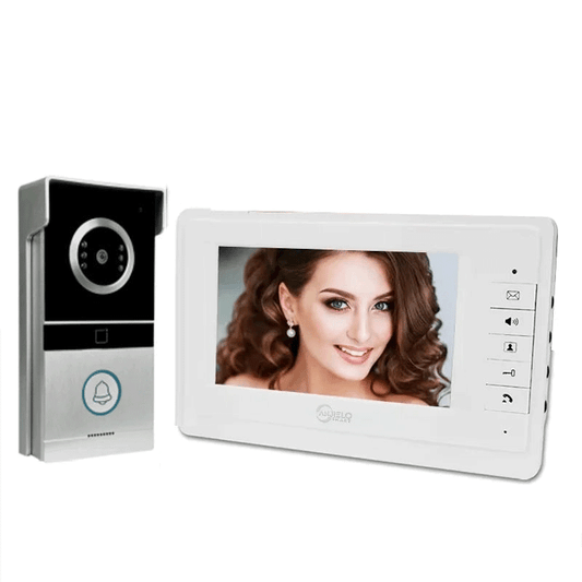 Anjielo Smart for Home Security 7 Inch TFT Color Wired Video Doorbell Intercom System