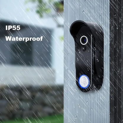 Anjielo 1080P WiFi Wireless Video Intercom Doorbell with Camera 7 Inch Touch Monitor Video Door Phone Tuya Smart No Wiring Required