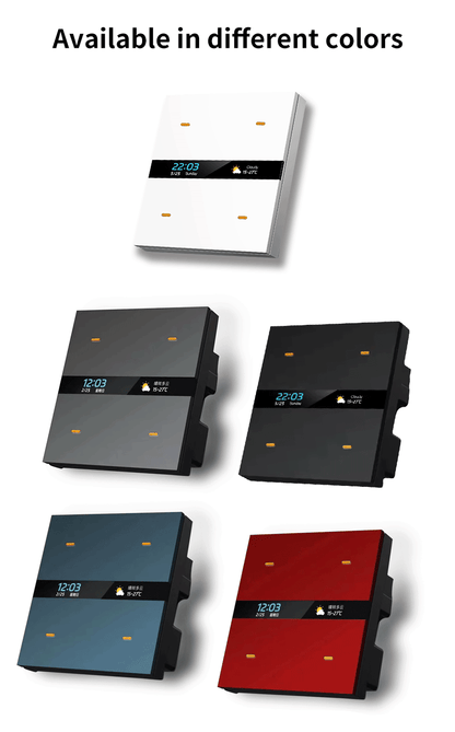 Anjielo 4-way composite switch scene linkage human body sensing radar Tuya smart composite switch supporting Zigbee wireless connection